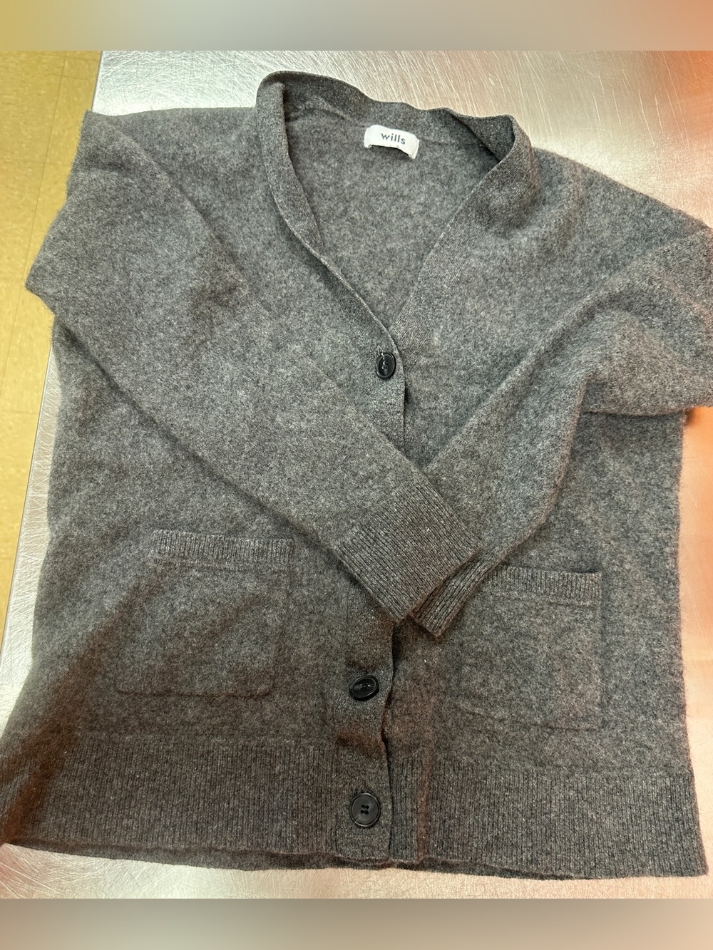 Women's Wills Classic Boyfriend Cashmere Cardigan Size Small
